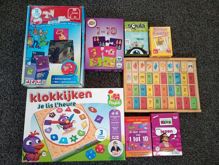 Educatief Spellen Pakket - Leerzaam & Leuk!, Kinderen en Baby's, Speelgoed | Educatief en Creatief, Zo goed als nieuw, Puzzelen