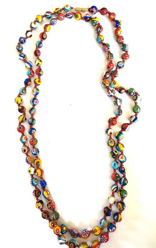 Art Deco Murano Venetiaans glas kralen ketting, Sieraden, Tassen en Uiterlijk, Antieke sieraden, Ketting, Overige materialen, Ophalen of Verzenden