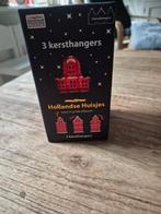 3 kersthangers, kersthuisjes, Hollandse huisjes, Diversen, Kerst, Ophalen of Verzenden, Nieuw