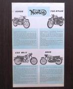Originele folder Norton model range - circa 1965, Motoren, Overige merken