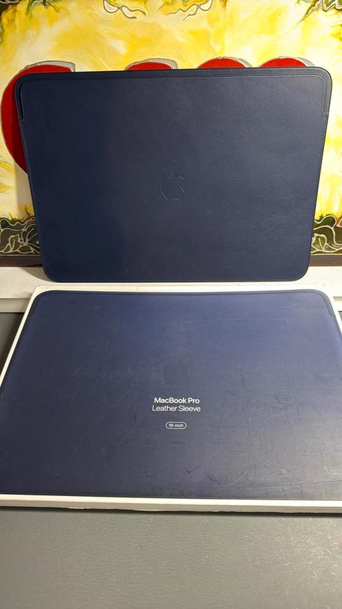 Apple MacBook Pro 16-inch Leather Sleeve Midnight Blue, Computers en Software, Laptophoezen, Nieuw, 16 inch, Ophalen of Verzenden