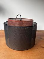 Hanglamp metaal zwart/koper, Gebruikt, 25 tot 50 cm, Zwart, Rond