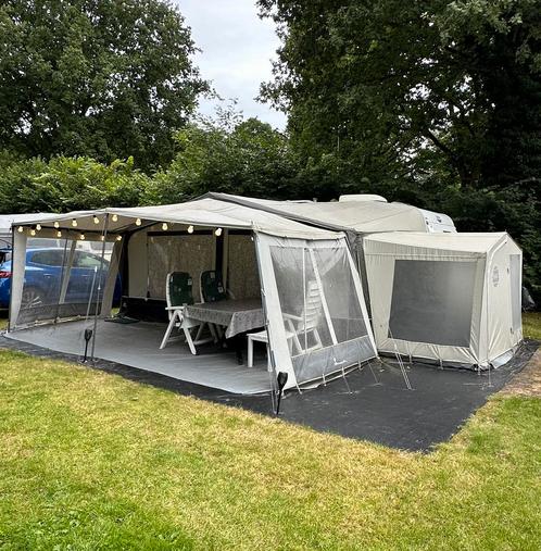 Hobby caravan 500 KMFE, 2007, airco, mover, stapelbed., Caravans en Kamperen, Caravans, Particulier, tot en met 5, 1250 - 1500 kg
