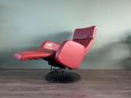 Z.g.a.n. rode leren relax fauteuil / relaxstoel elektrisch, Huis en Inrichting, Fauteuils, Ophalen, Nvt, Nvt, Nvt