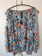 Transparante print blouson Yesta maat 1 met open schouders, Kleding | Dames, Grote Maten, Overige kleuren, Blouse of Tuniek, Yesta