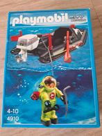 Nieuw in doos- Playmobil City Action 4910 Zodiak met duiker, Ophalen of Verzenden, Nieuw, Complete set