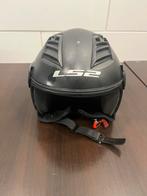 LS2 Airflow Jethelm - Zwart, Motoren, Kleding | Motorhelmen, M, Heren, Jethelm, Ophalen of Verzenden