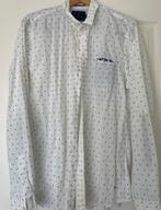 Scotch & Soda wit / blauw overhemd maat XL, Blauw, Nieuw, Ophalen of Verzenden, Halswijdte 43/44 (XL)