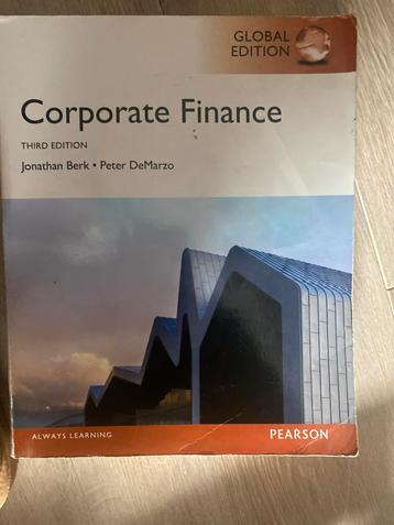 Corporate Finance - Berk & DeMarzo beschikbaar voor biedingen