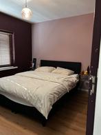 Zwart bed, 180x200, Ophalen, Zwart, Tweepersoons, Zo goed als nieuw