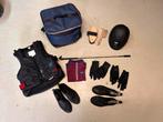 Paardrij uitrusting complete set: bodyprotector, cap, tas, Dieren en Toebehoren, Paardrijkleding, Ophalen, Kinderen, Zo goed als nieuw
