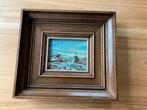 Op hout geschilderd winterlandschap van E Jongert, Antiek en Kunst, Ophalen of Verzenden
