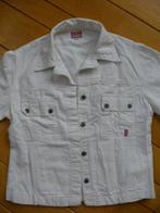 JQ Activ JONNY-Q spijkerjasje wit linnen maat S, Maat 38/40 (M), Wit, Ophalen of Verzenden, Zo goed als nieuw