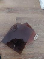 instrumenten microscoop bruine glazen, Antiek en Kunst, Verzenden