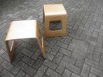 2x Vintage Ikea Benjamin Kruk Lisa Norinder Plywood 1980, Ophalen of Verzenden, Gebruikt, Hout