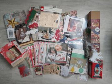 Groot knutselpakket KERST, kaarten maken, stansjes etc. beschikbaar voor biedingen