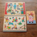 Vintage Simplex Houten Puzzels - Circusthema, Ophalen, 2 tot 4 jaar, Gebruikt, Van hout
