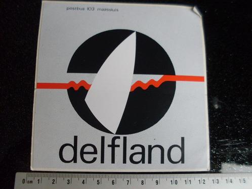 sticker delfland logo embleem maassluis, Verzamelen, Stickers, Zo goed als nieuw, Bedrijf of Vereniging, Verzenden