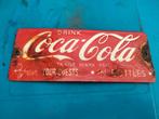 Emaille reclamebord Coca Cola deurpost, Ophalen of Verzenden, Gebruikt, Reclamebord