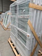 Kunststof dubbele deur wit RAL 9016 150 - 175 x 204 cm, 120 cm of meer, Nieuw, Ophalen of Verzenden, Buitendeur