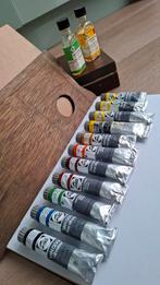 Van Gogh olieverfset 11 tubes, vintage houten kist Talens, Hobby en Vrije tijd, Schilderen, Ophalen of Verzenden, Gebruikt