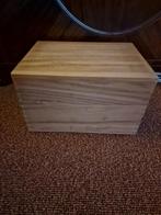 2 houten kistjes ineen - opberg kist/ box, Minder dan 50 cm, Minder dan 50 cm, Ophalen of Verzenden, Zo goed als nieuw