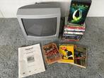 Marquant 14 inch CRT tv + DVD speler, Audio, Tv en Foto, Vintage Televisies, Ophalen of Verzenden, Gebruikt, Minder dan 40 cm
