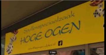 Tegoedbon van hoge ogen spellen speciaalzaak Alphen €43 beschikbaar voor biedingen