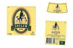 Bieretiket Jaeger Bier - Wertha Brouwerij Breda -thte 1apr96, Ophalen of Verzenden, Gebruikt, Overige typen, Overige merken