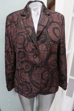 Witteveen prachtig jasje bruin zwart 44, Kleding | Dames, Bruin, Maat 42/44 (L), Ophalen of Verzenden, Zo goed als nieuw