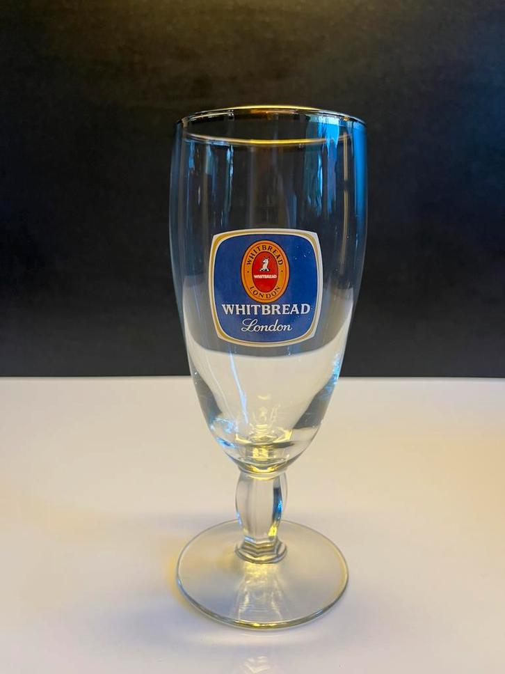 Vintage Whitbread Pale Ale bierglas - 6 stuks, Verzamelen, Biermerken, Zo goed als nieuw, Glas of Glazen, Ophalen