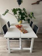 Ikea Nordviken uitschuiftafel wit, Huis en Inrichting, Tafels | Eettafels, Ophalen, Gebruikt, 50 tot 100 cm, 150 tot 200 cm