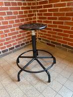 Atelier- werkplaats lage vintage draaikruk stevig, Ophalen, In hoogte verstelbaar, Gebruikt, IJzer