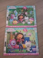 2 als nieuwe puzzels Gabby's poppenhuis, Ophalen of Verzenden, Meer dan 50 stukjes, Zo goed als nieuw, 6 jaar of ouder