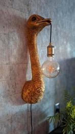 Struisvogel wandlamp, Huis en Inrichting, Ophalen of Verzenden, Zo goed als nieuw