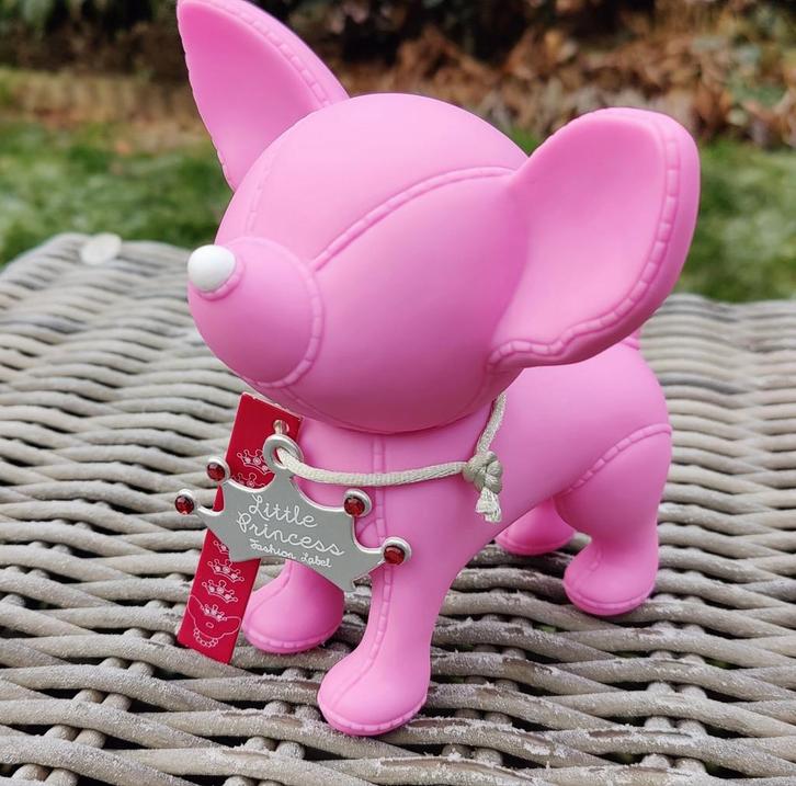 Roze Verzamel Spaarpot - Hondje, Verzamelen, Spaarpotten, Nieuw, Dier, Kunststof, Ophalen of Verzenden