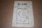 Zeldzame krant - De Echo [oa Zuiderzee] - 1886 !!, Boeken, Tijdschriften en Kranten, Ophalen of Verzenden, Gelezen, Krant