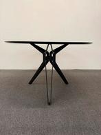 Ronde eettafel HPL gouden print 120cm, Rond, Ophalen of Verzenden, Zo goed als nieuw, Info@betaalbaar-design.nl