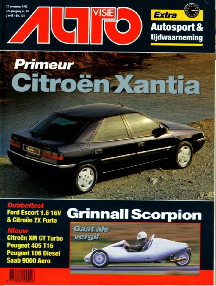 Autovisie dubbeltest Citroen ZX Furio en Ford Escort 1.6 16V, Boeken, Auto's | Folders en Tijdschriften, Gelezen, Ford, Ophalen of Verzenden