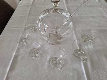 Bowlset met gravering ook geschikt voor punch of sangria beschikbaar voor biedingen