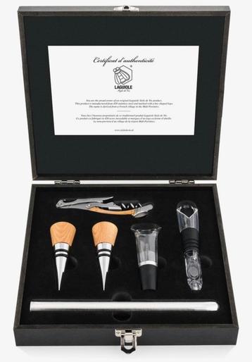 Laguiole set met kurkentrekker en accessoires, nieuw in doos beschikbaar voor biedingen