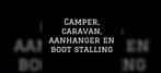 Camper carvan boot buitenstalling, Stalling