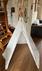 Tipi speeltent met 6 houten stokken, Kinderen en Baby's, Speelgoed | Speeltenten, Ophalen of Verzenden, Gebruikt