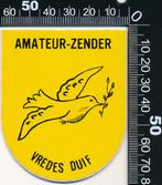 Sticker: Amateurzender Vredes Duif, Ophalen of Verzenden, Zo goed als nieuw, Film, Tv of Omroep