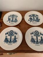 4x klederdrachtbordjes royal sphynx, Ophalen of Verzenden, Zo goed als nieuw, Glas, Overige stijlen