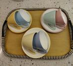 Pastel Regout set kop en schotels model Jeans., Ophalen of Verzenden