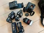 Tas met Minolta camera’s, flitsers, lens, Ophalen of Verzenden, 1980 tot heden, Fototoestel