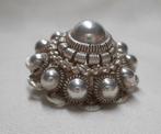 Zilveren Zeeuwse knop broche nr.1296, Sieraden, Tassen en Uiterlijk, Antieke sieraden, Verzenden, Zilver, Broche