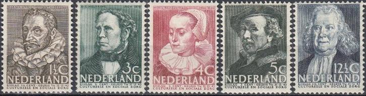 Nederland- 1938 - Zomerzegels - NVPH-305 t/m NVPH-309 - O, Postzegels en Munten, Postzegels | Nederland, Postfris, T/m 1940, Verzenden