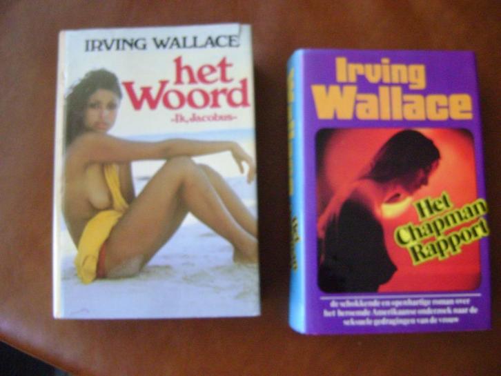 IRVING WALLACE boeken (2x), Boeken, Romans, Gelezen, Ophalen of Verzenden